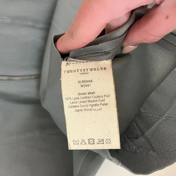 Twenty8Twelve Women Gray Mini Dress 40 Lambs Leather Sleeveless by Sienna Miller - Picture 12 of 12